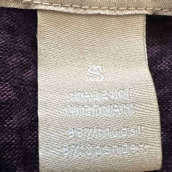 Banana Republic Top Womens Purple Wrap Tunic Stretch Blouse size S - Picture 6 of 6